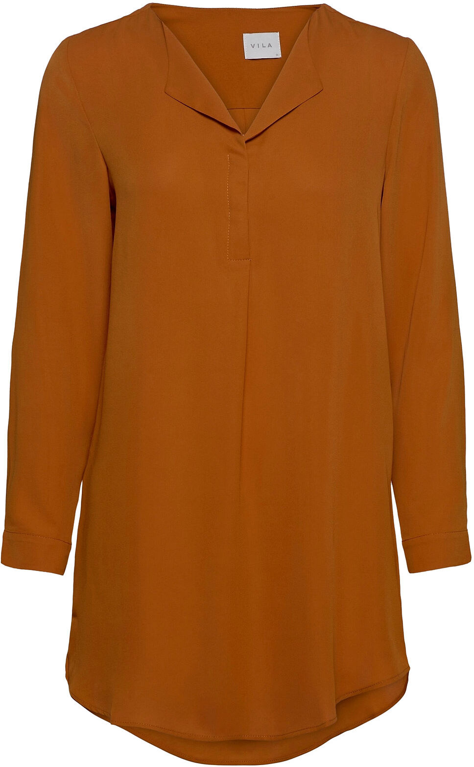 Vila Vilucy L/S Tunic -Fav Tunika Brun Vila