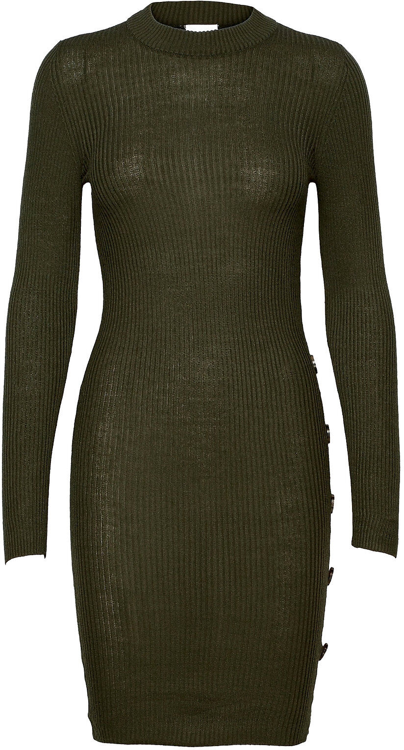 Vila Vimegan L/S Bodycon Knit Dress/Ka Dresses Knitted Dresses Grønn Vila