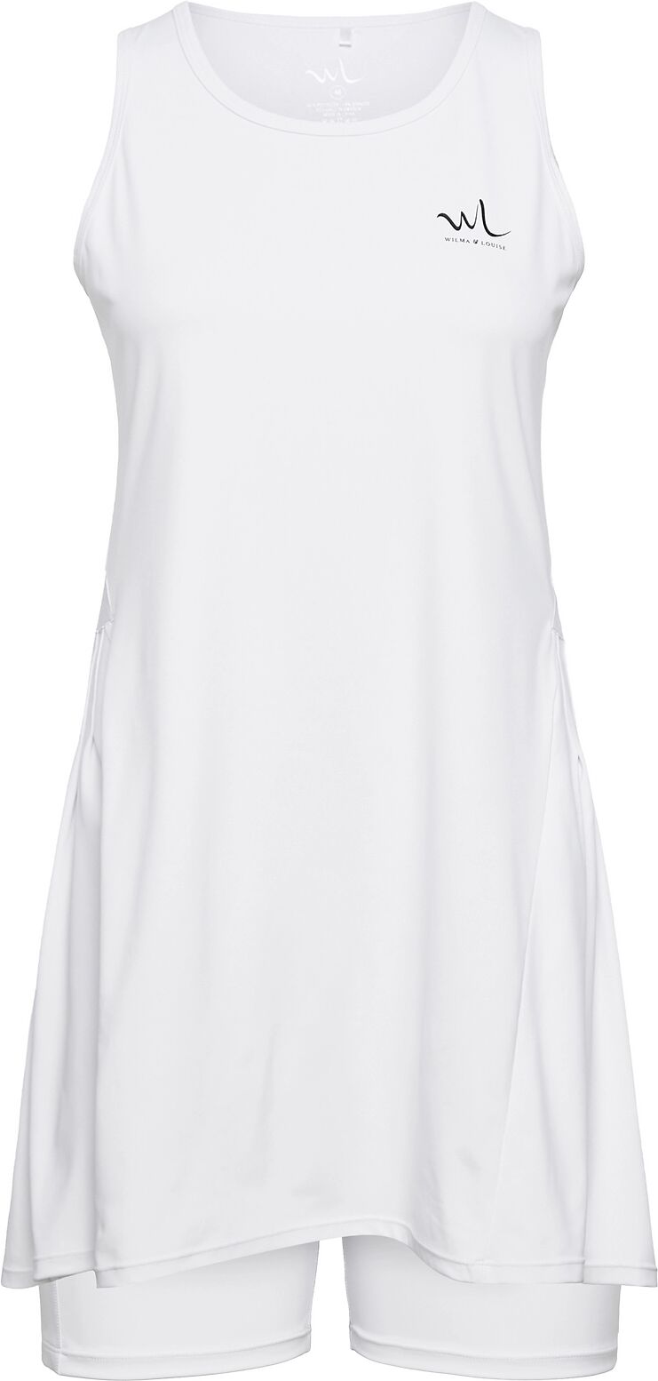 WILMA & LOUISE Padel Court Dress Dresses T-shirt Dresses Hvit WILMA & LOUISE