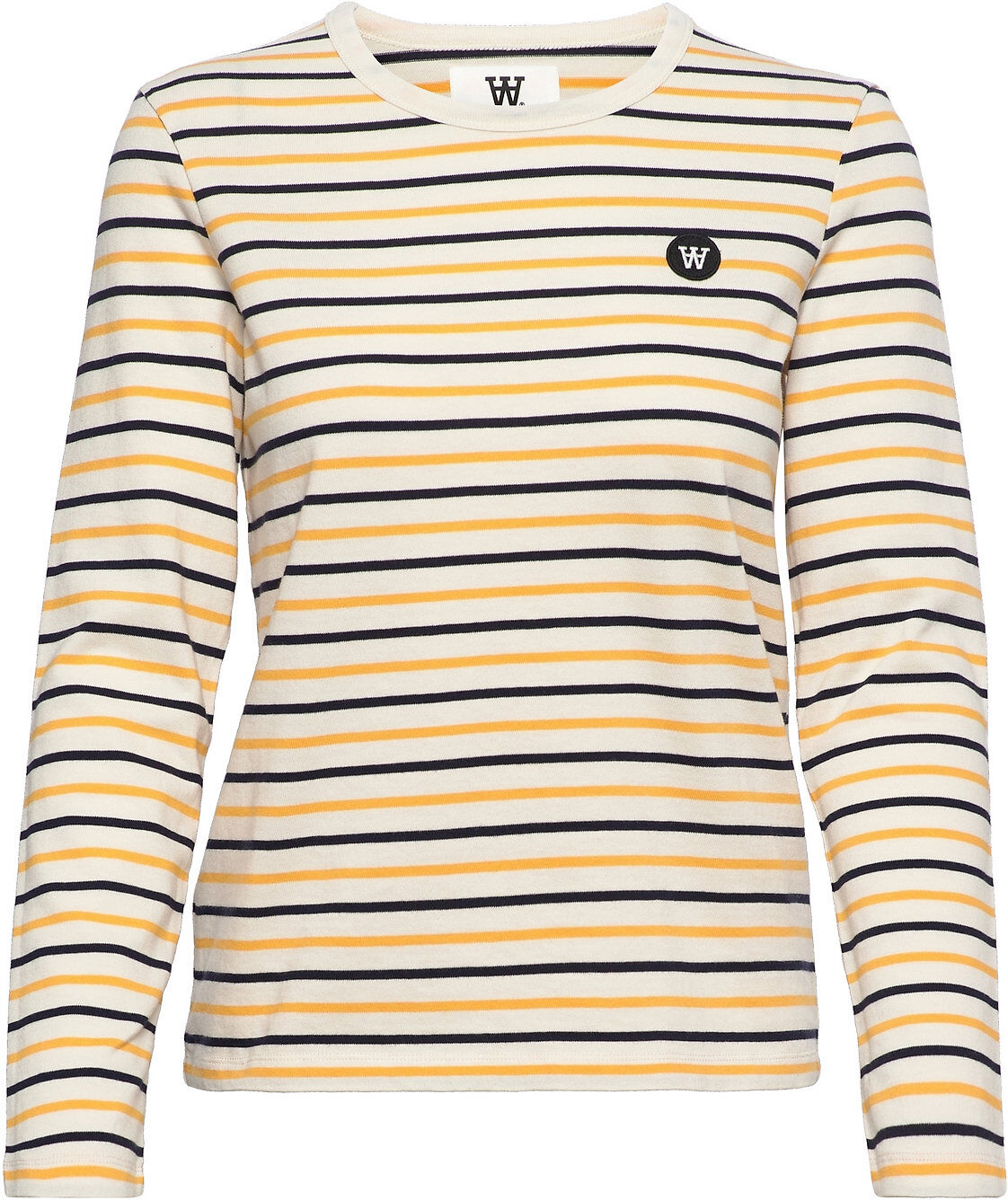 Wood Wood Moa Stripe Long Sleeve T-shirts & Tops Long-sleeved Multi/mønstret Wood Wood