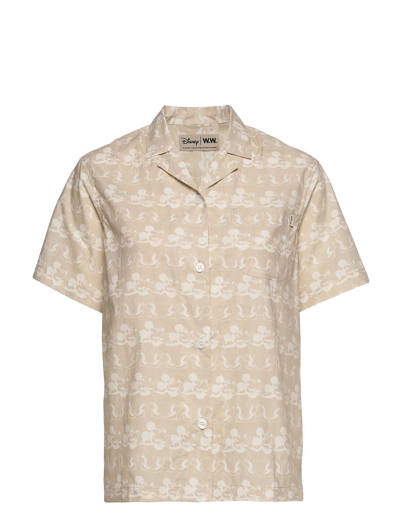 Wood Wood Johanne Shirt Kortermet Skjorte Beige Wood Wood