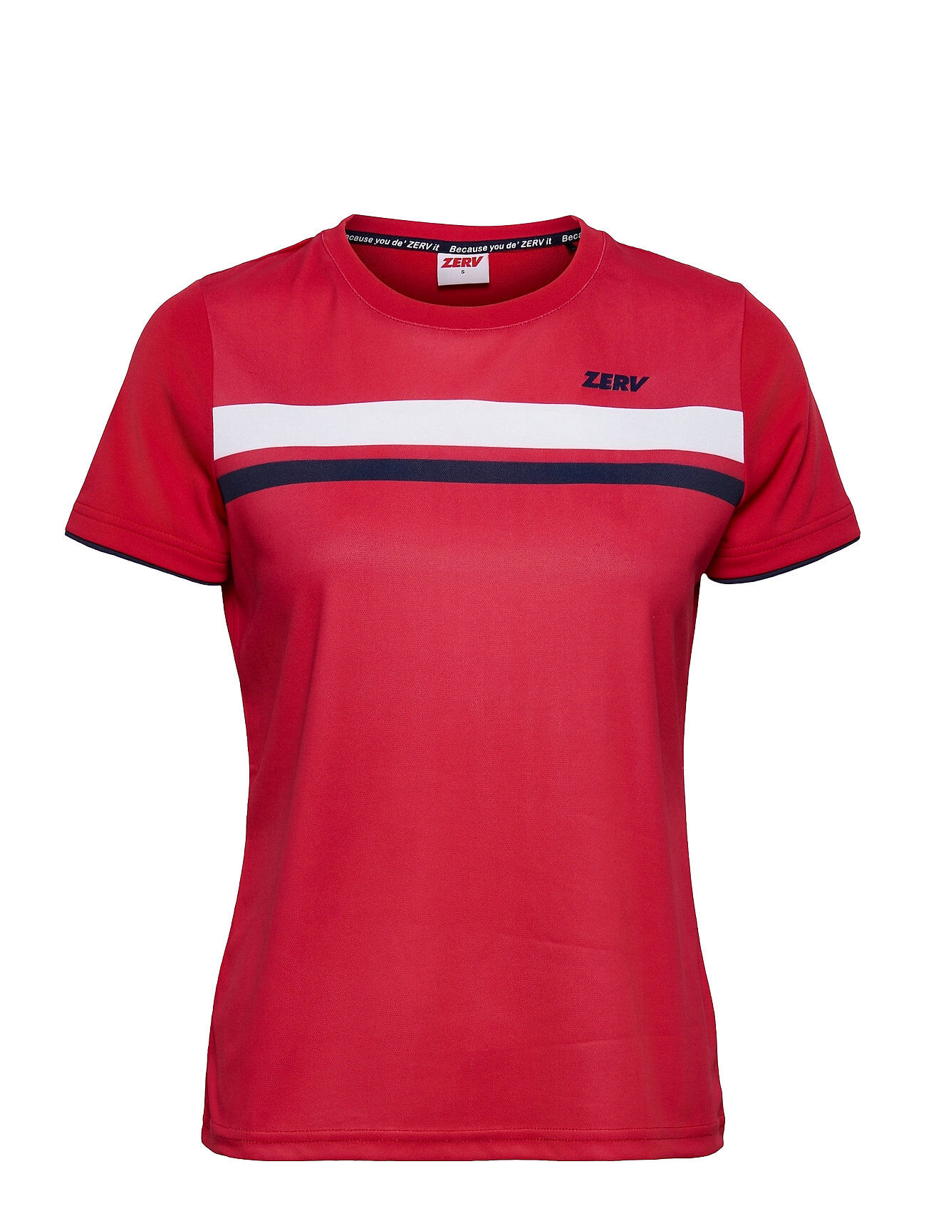 Zerv Raven Womens T-Shirt T-shirts & Tops Short-sleeved Rød Zerv
