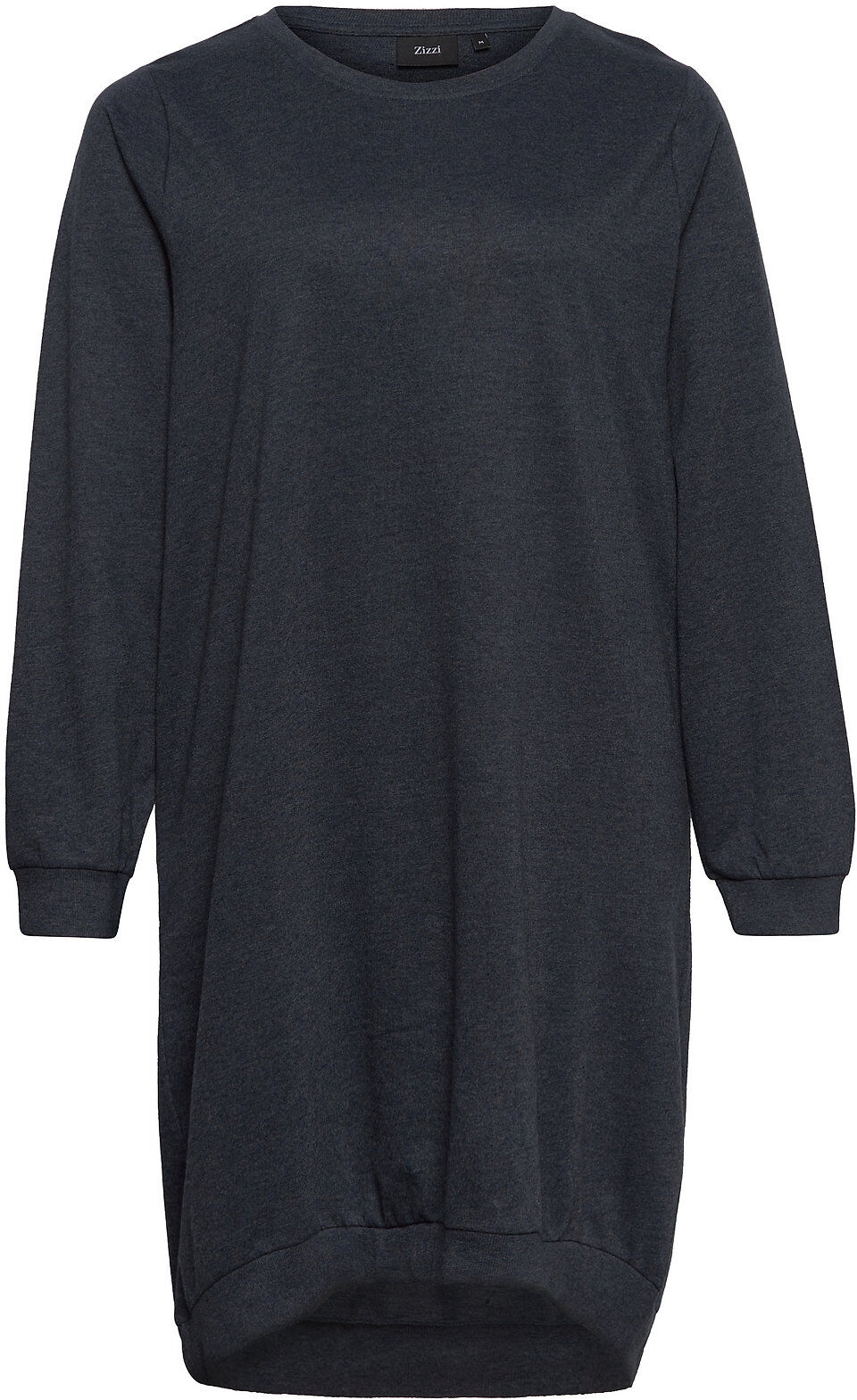 Zizzi Vgiggo, L/S, Sweatdress Dresses Sweat-shirt Dresses Svart Zizzi