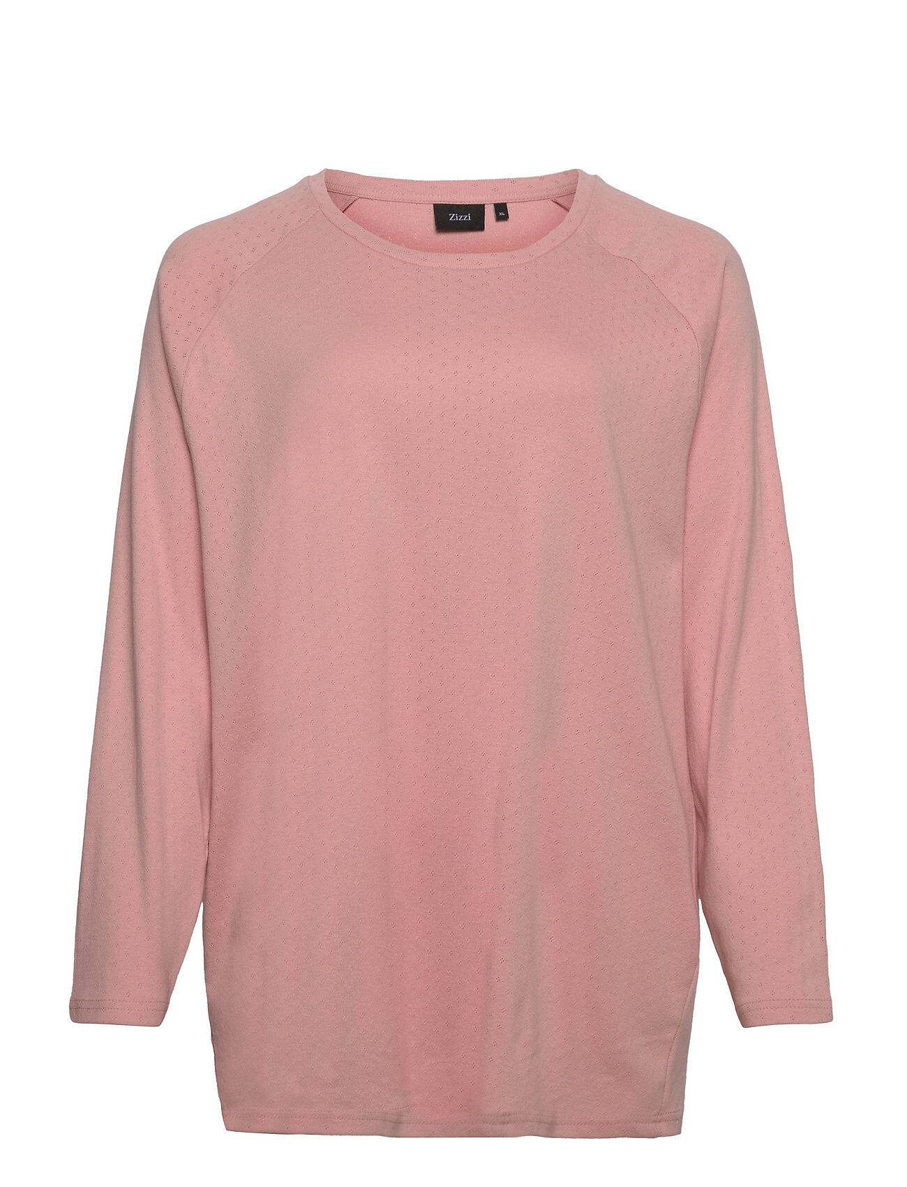 Zizzi Vchalla, L/S, Blouse T-shirts & Tops Long-sleeved Rosa Zizzi