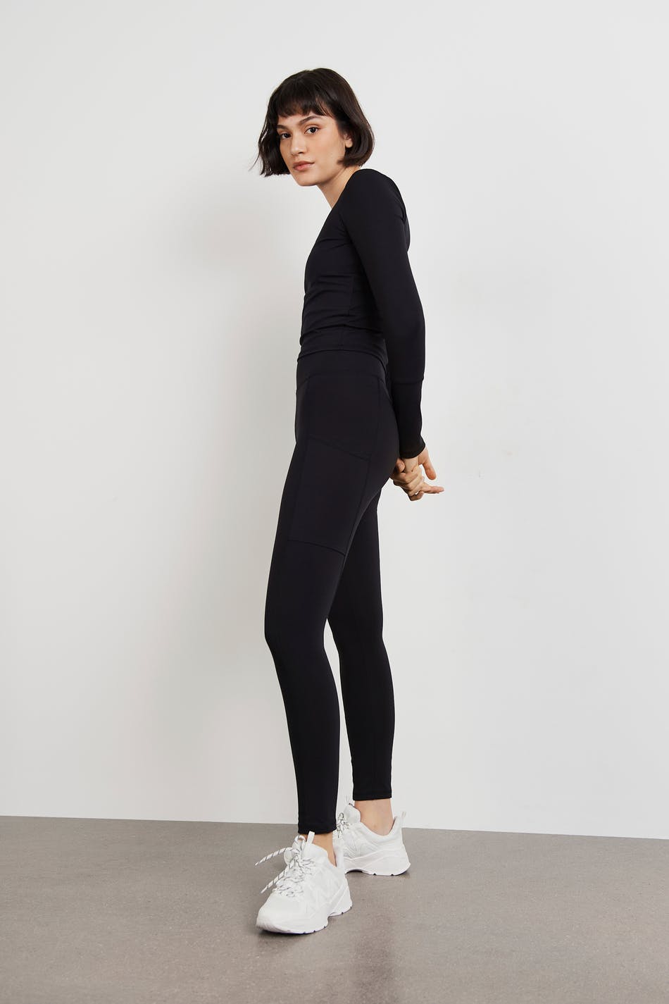 Gina Tricot Noor leggings XL  Black (9000)