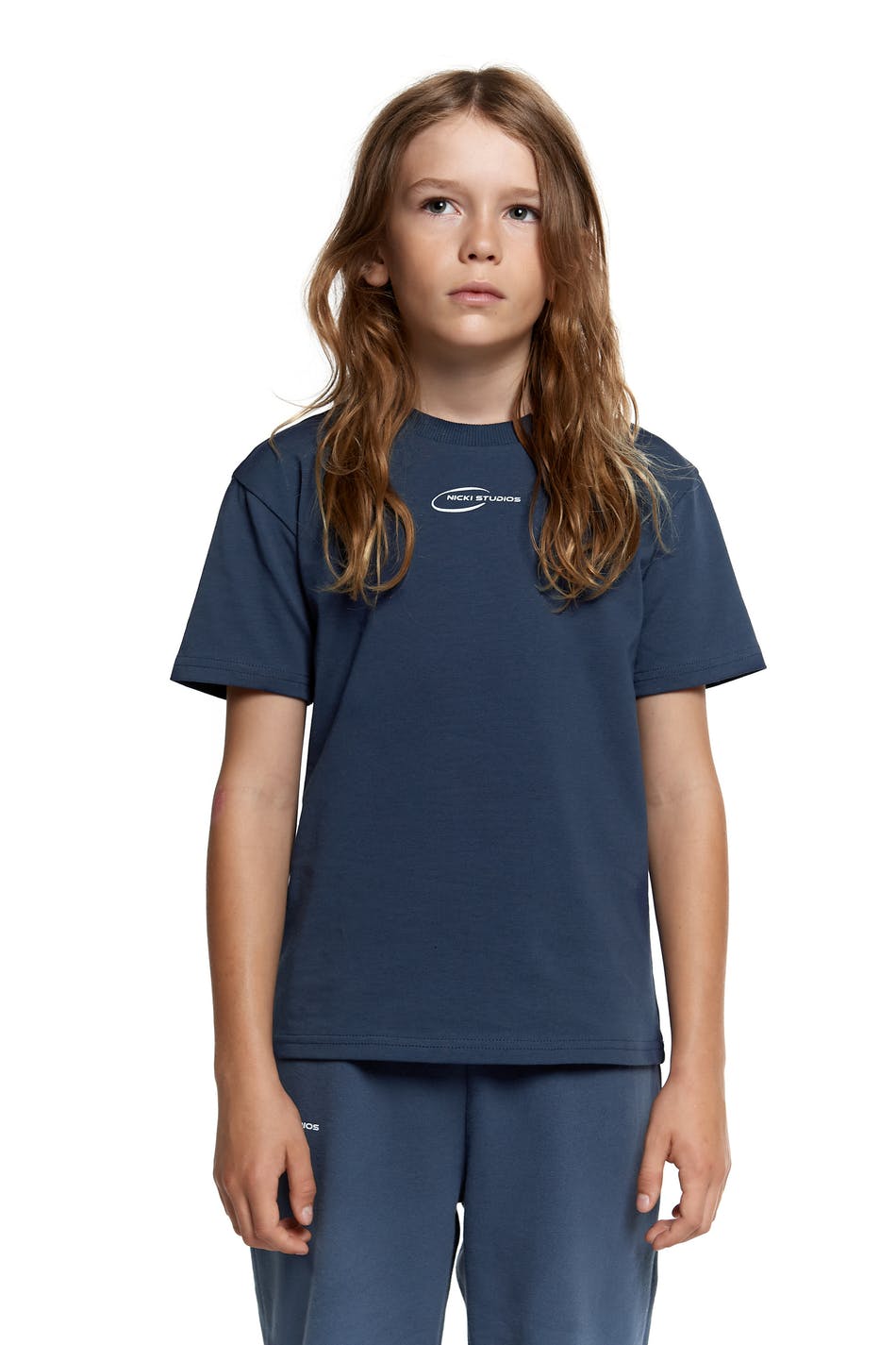 Gina Tricot Nicki mini tee 134/140  Mood indigo (5098)