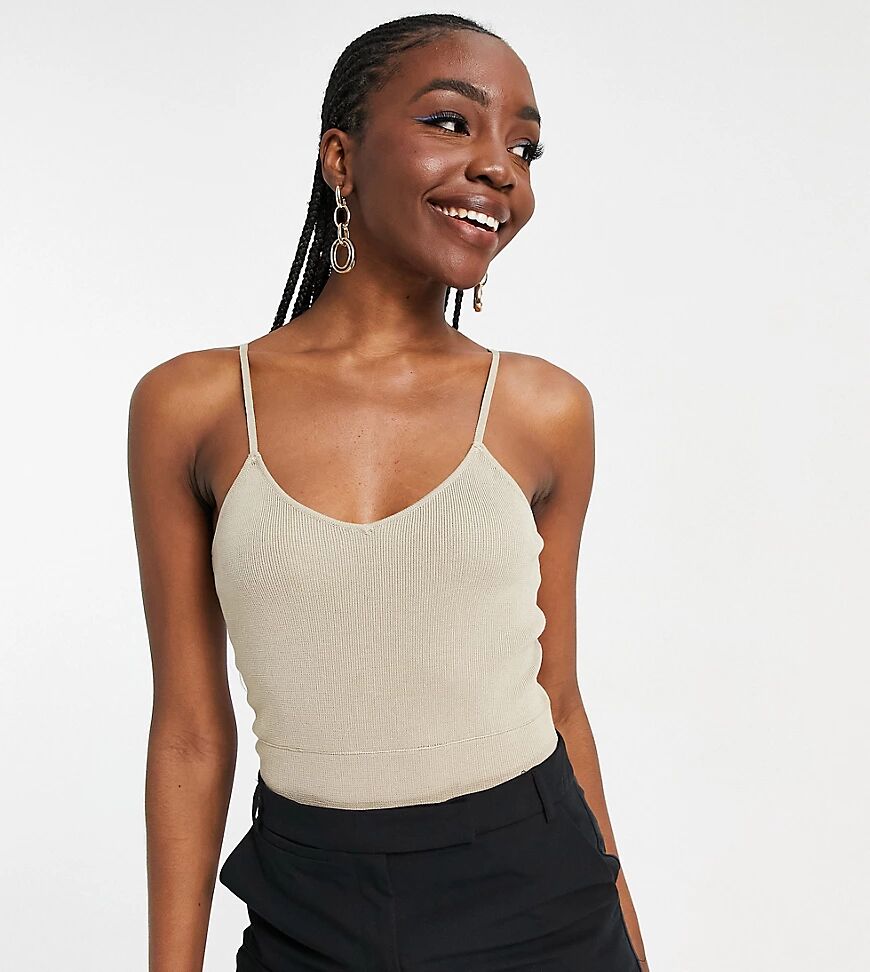 4th & Reckless Tall knit body in sand-Neutral  Neutral