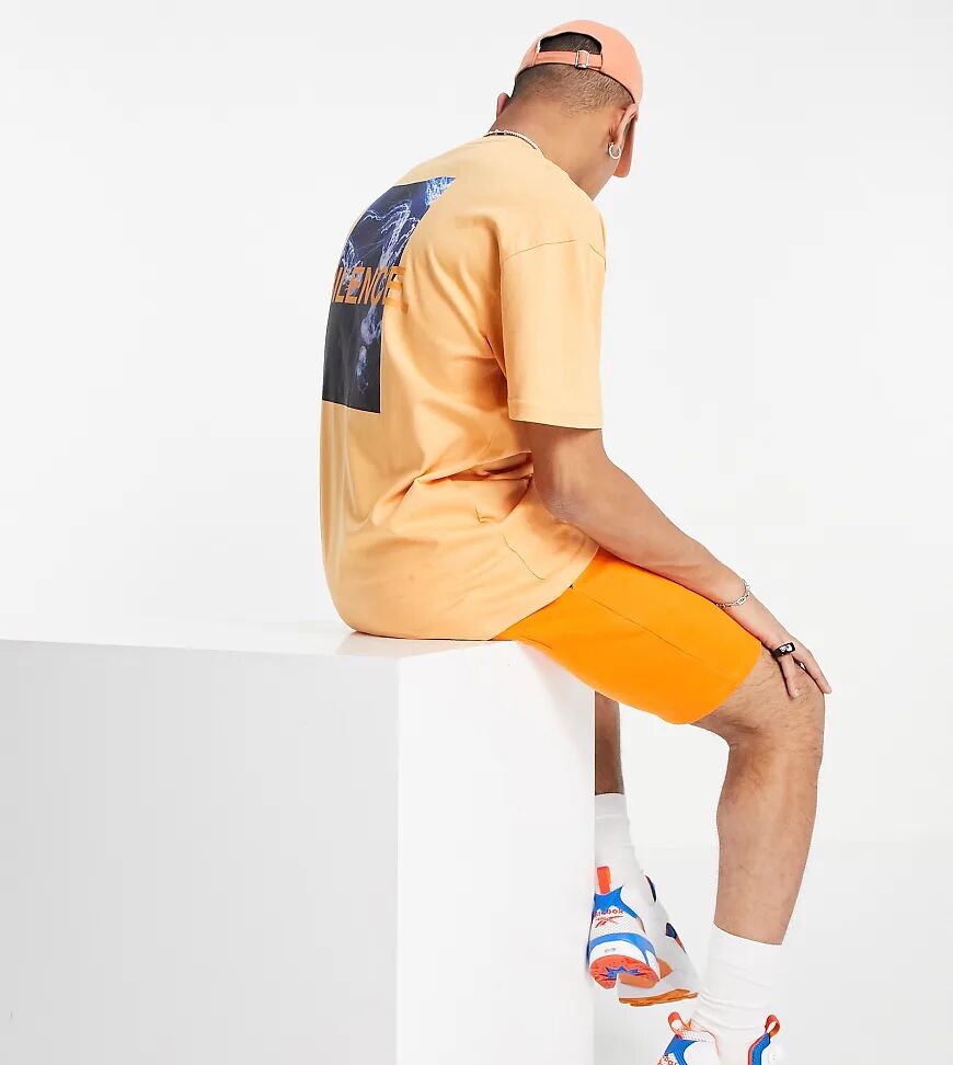 9N1M SENSE t-shirt with wave silence print in orange exclusive at ASOS  Orange