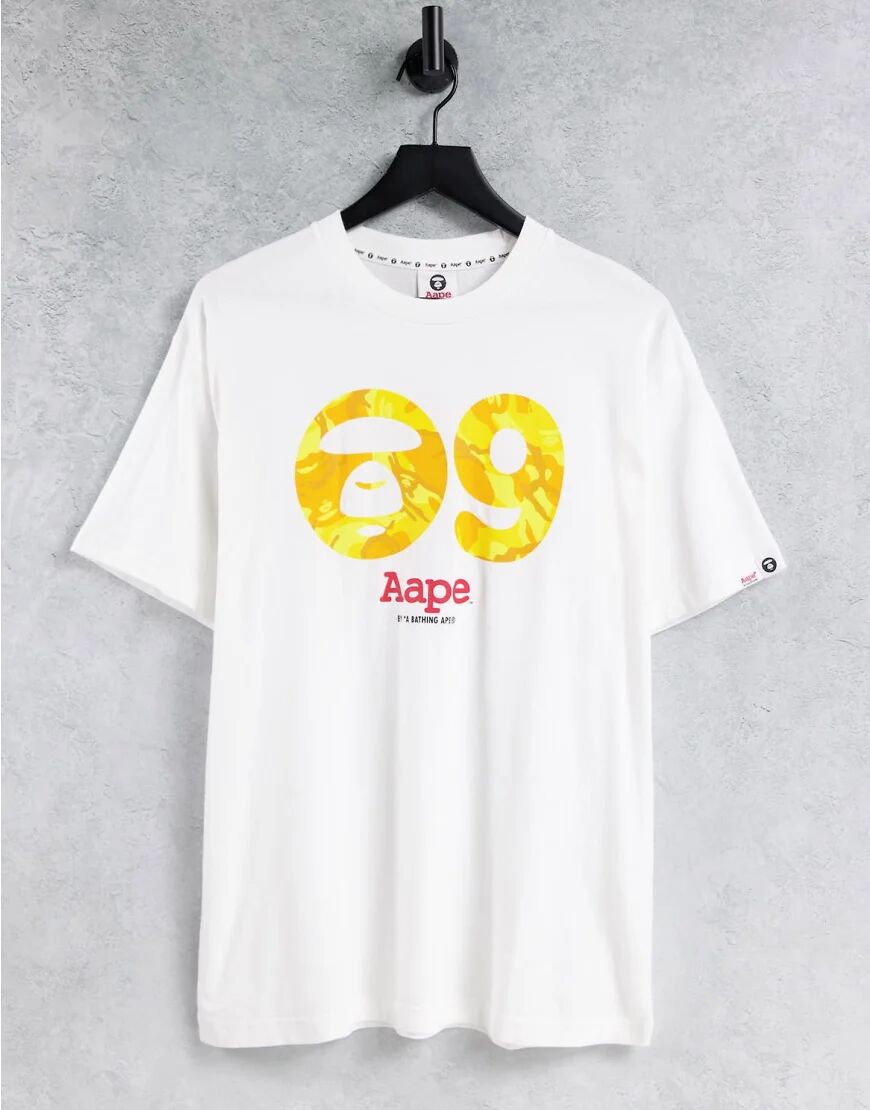 AAPE BY A BATHING APE® AAPE By A Bathing Ape 9th anniversary t-shirt in white  White