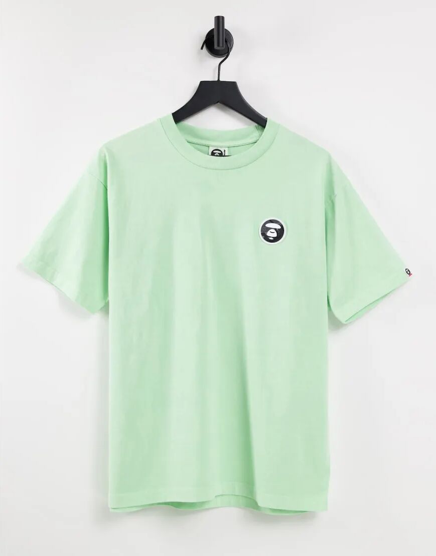 AAPE BY A BATHING APE® AAPE By A Bathing Ape one point garment dye t-shirt in green  Green