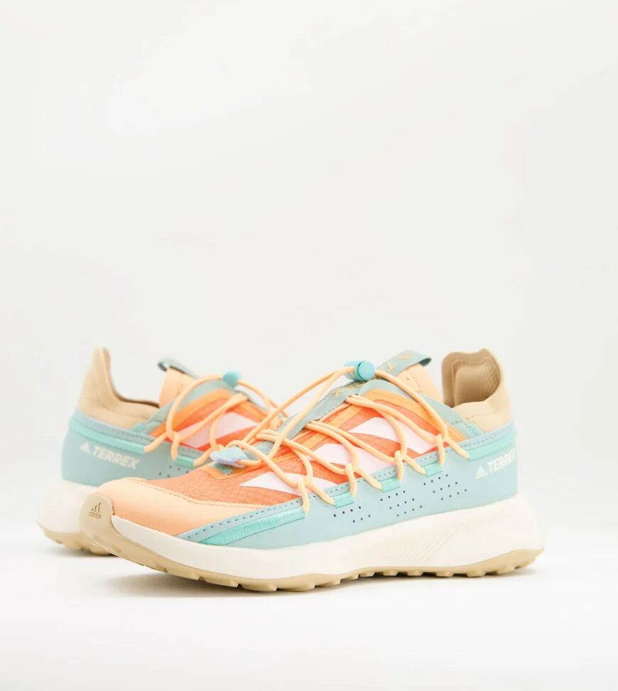 adidas performance adidas Outdoors Terrex Voyager trainers in mint and orange-Green  Green