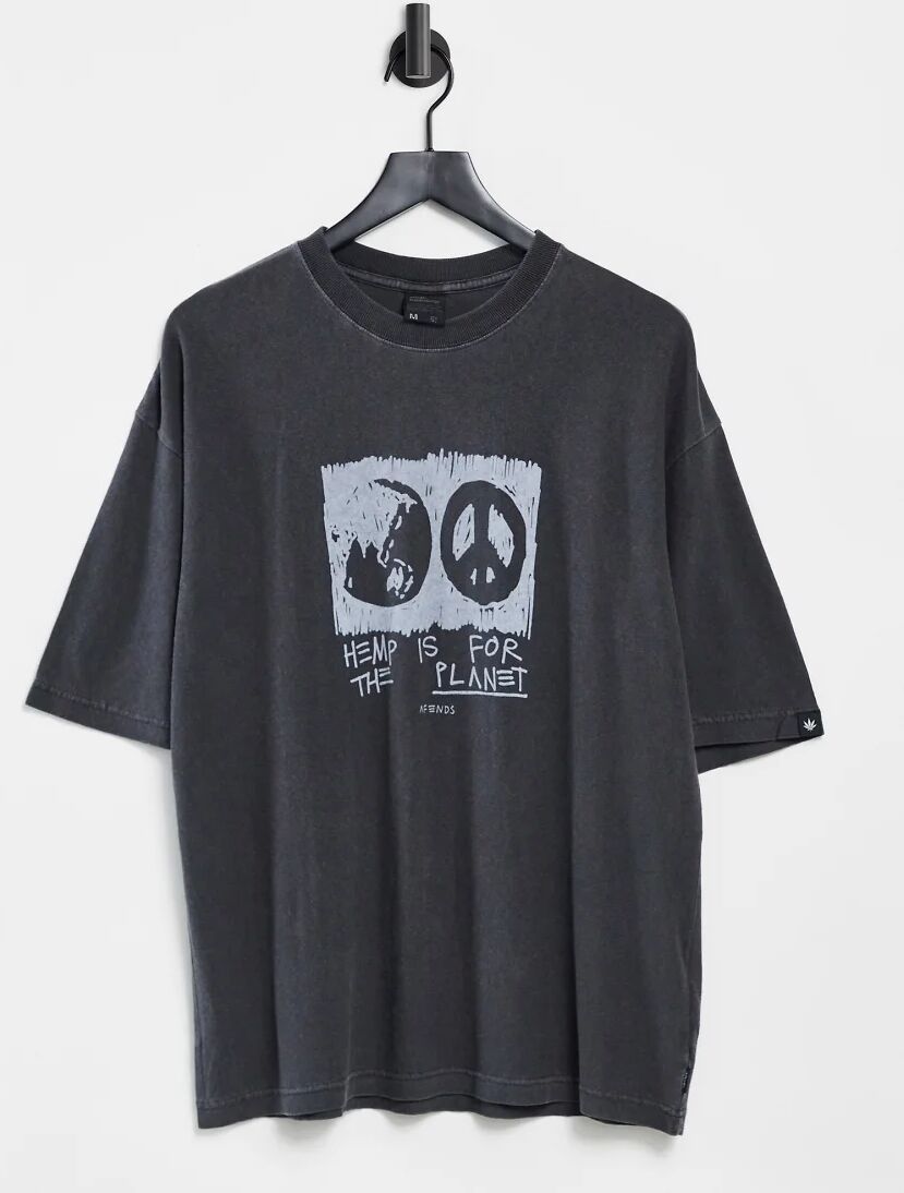 Afends for the planet t-shirt in grey  Grey