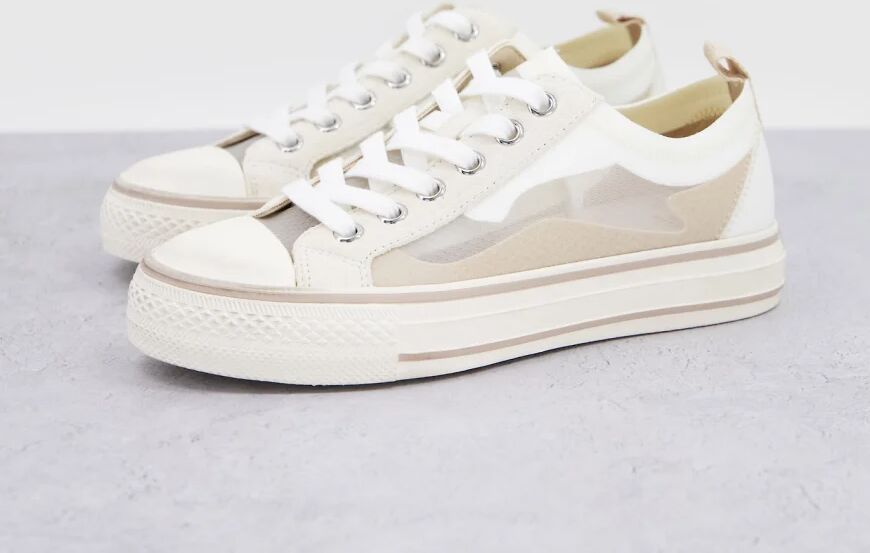 Ash Vertu low top trainers in white  White