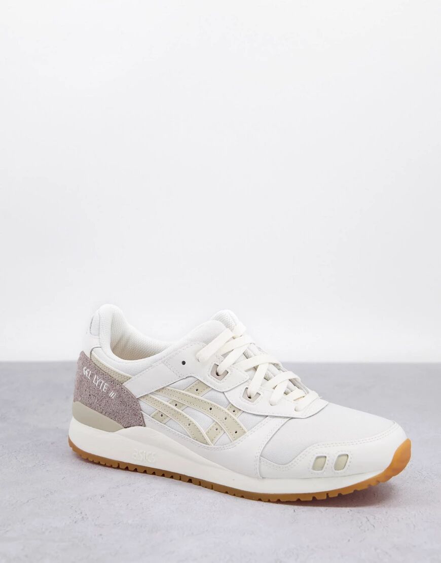 Asics Gel Lyte 3 trainers in off white  White