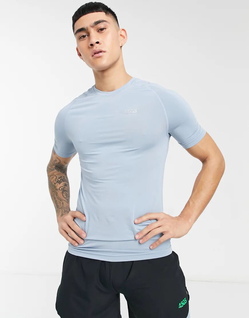 ASOS 4505 base layer t-shirt in recycled polyester-Blue  Blue