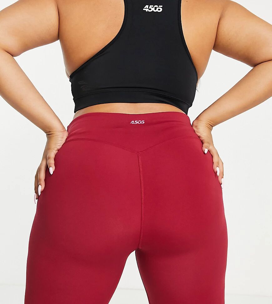 ASOS 4505 Curve icon booty legging short-Red  Red