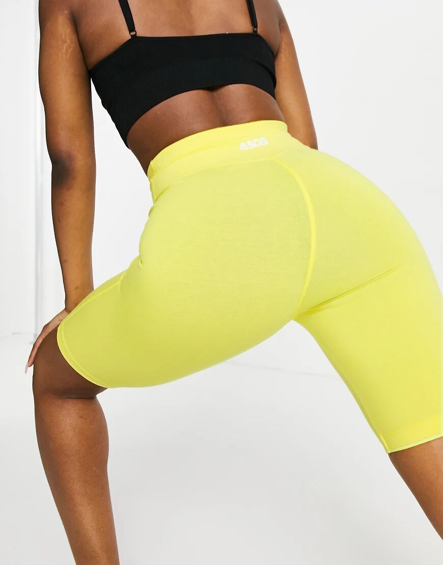 ASOS 4505 icon booty legging short in cotton touch-Yellow  Yellow