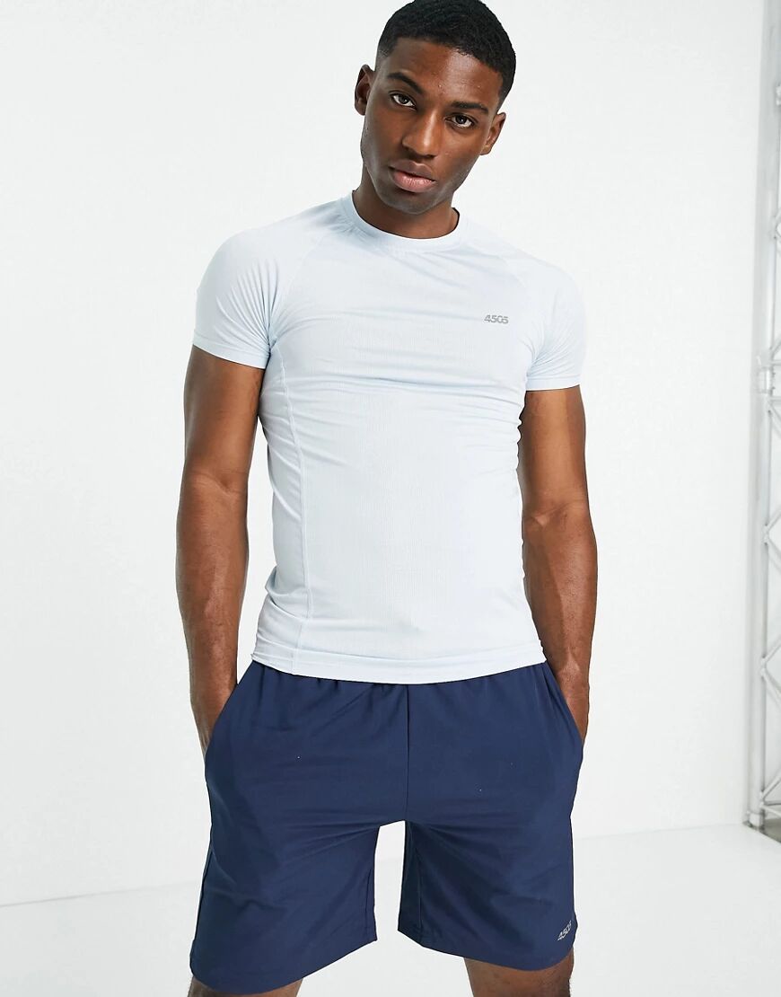 ASOS 4505 icon muscle fit training t-shirt with quick dry in blue  Blue