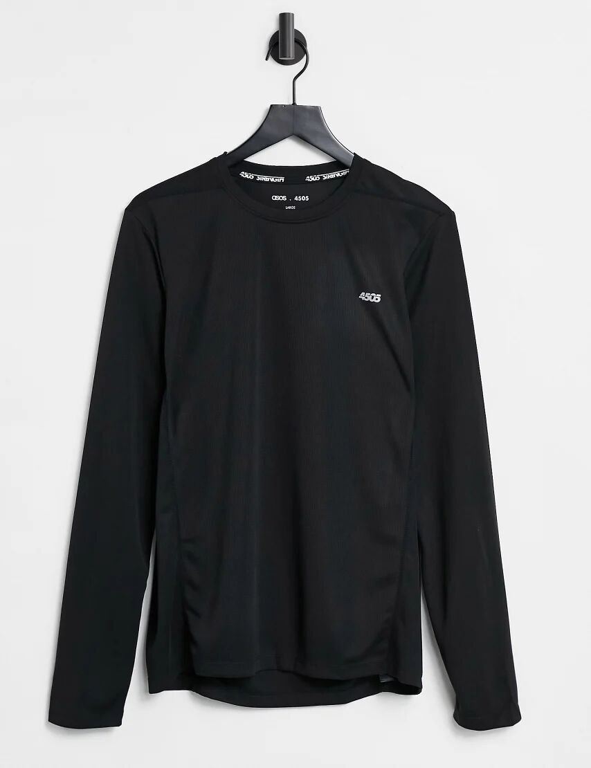 ASOS 4505 icon training long sleeve t-shirt with quick dry in black  Black