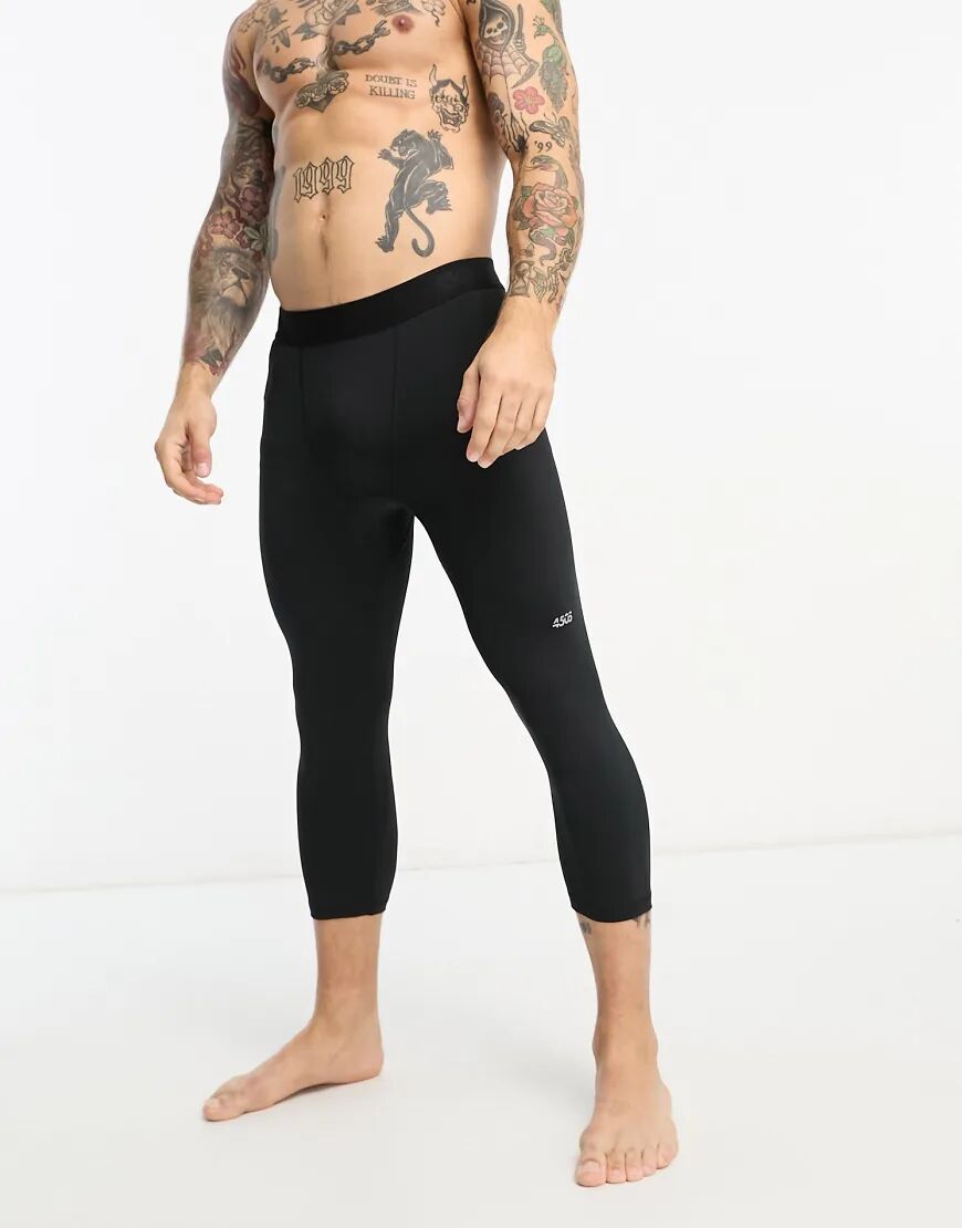 ASOS 4505 icon training tights in cropped length with quick dry in black  Black