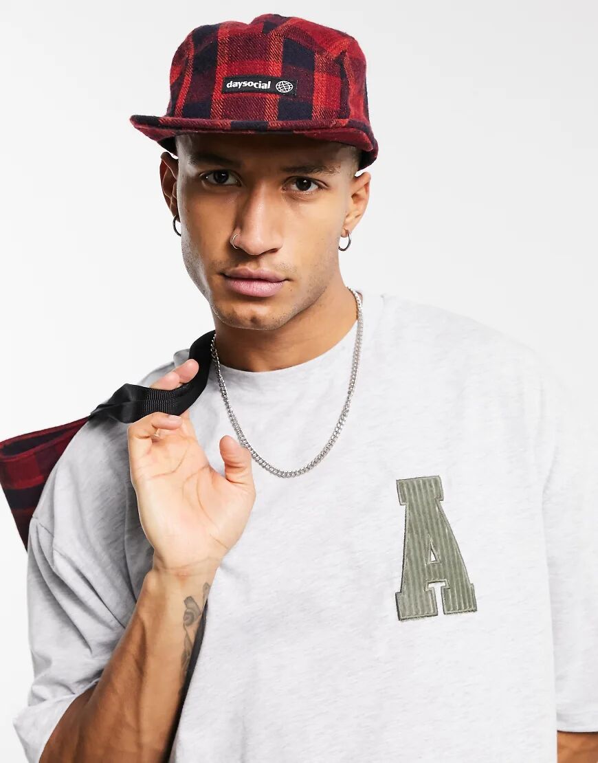 ASOS Actual oversized t-shirt in grey cord with applique chest logo  Grey