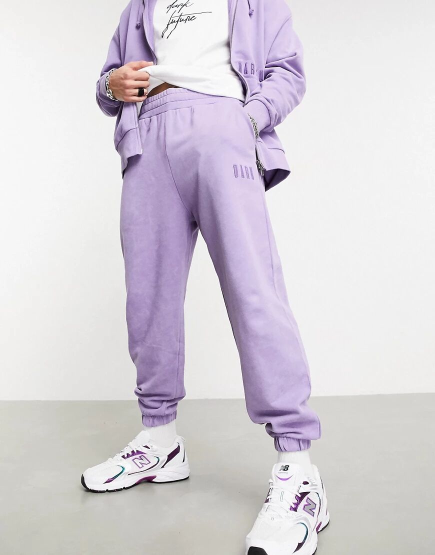 ASOS Dark Future co-ord oversized joggers in purple wash  Purple