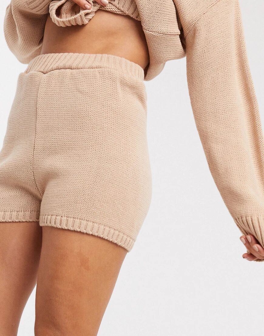 ASOS DESIGN co-ord knitted shorts in pink  Pink