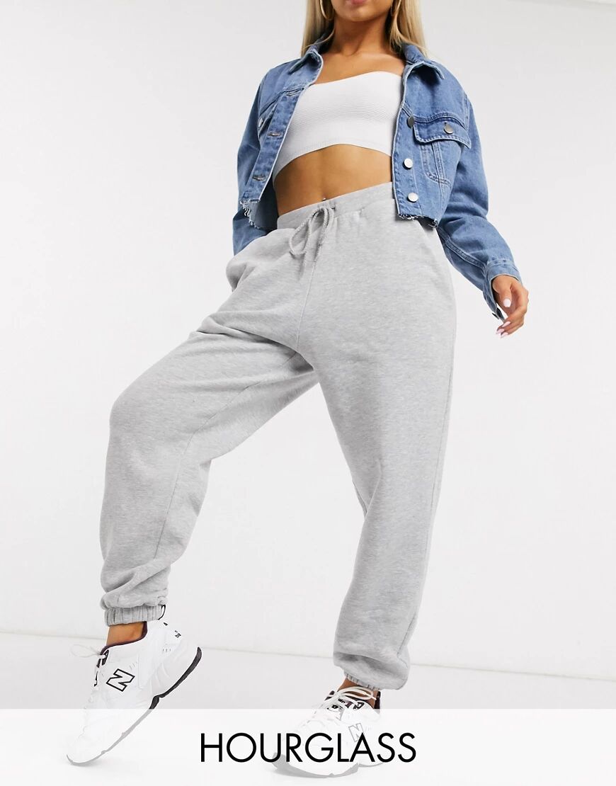 ASOS DESIGN Hourglass oversized jogger-Grey  Grey