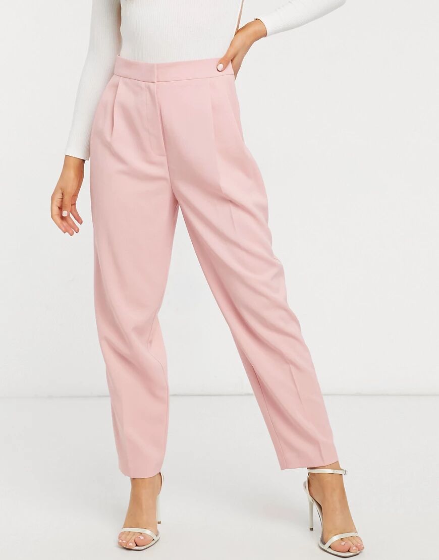 ASOS DESIGN mansy suit tapered trouser in pink  Pink