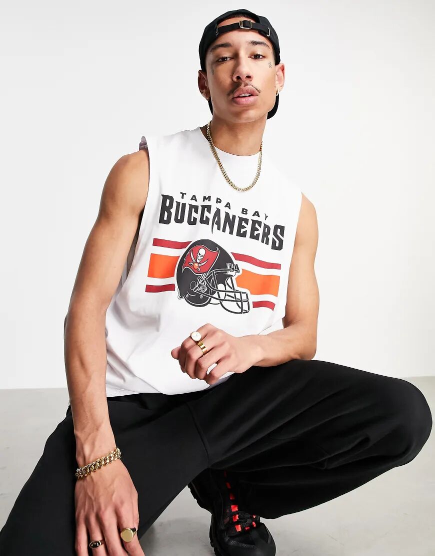 ASOS DESIGN NFL Tampa Bay Bucaneers vest in white  White