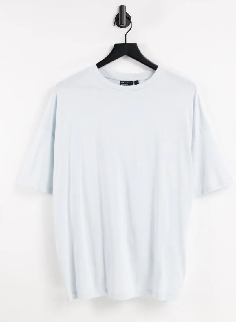 ASOS DESIGN organic oversized t-shirt in light blue  Blue