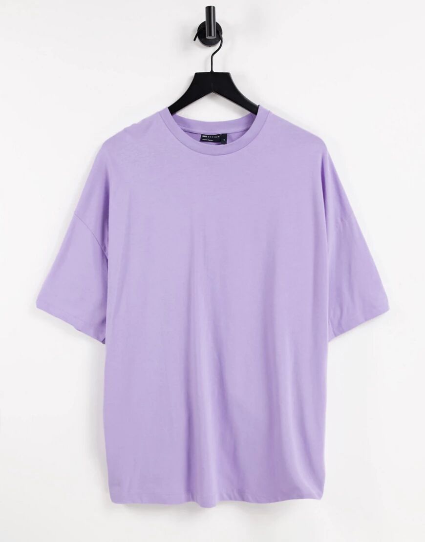 ASOS DESIGN organic oversized t-shirt in purple  Purple