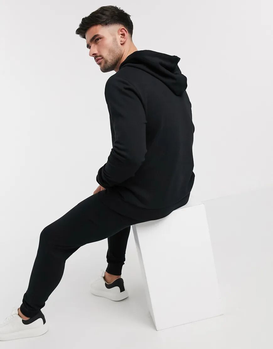 ASOS DESIGN organic tracksuit with hoodie in black  Black