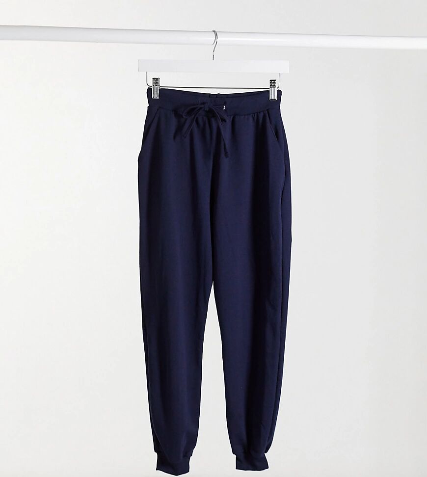 ASOS Petite ASOS DESIGN Petite basic slim jogger in navy-Blue  Blue