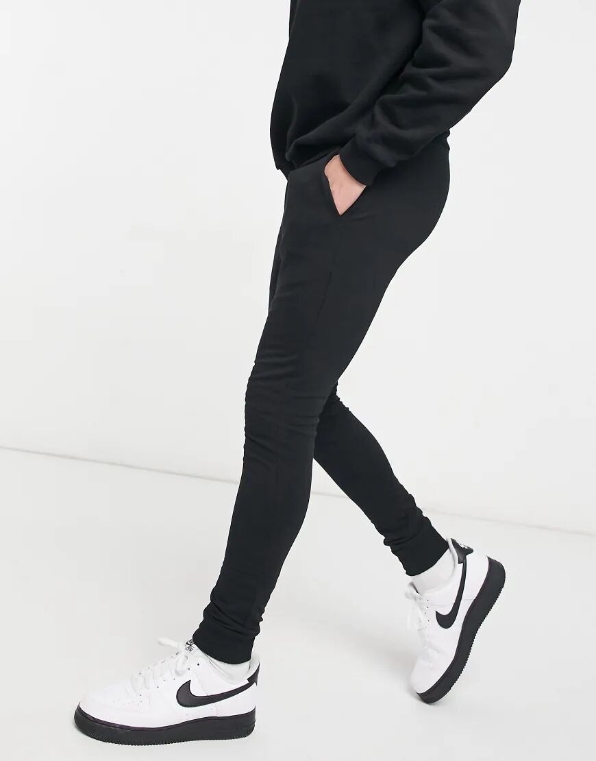 ASOS DESIGN super skinny joggers in black  Black