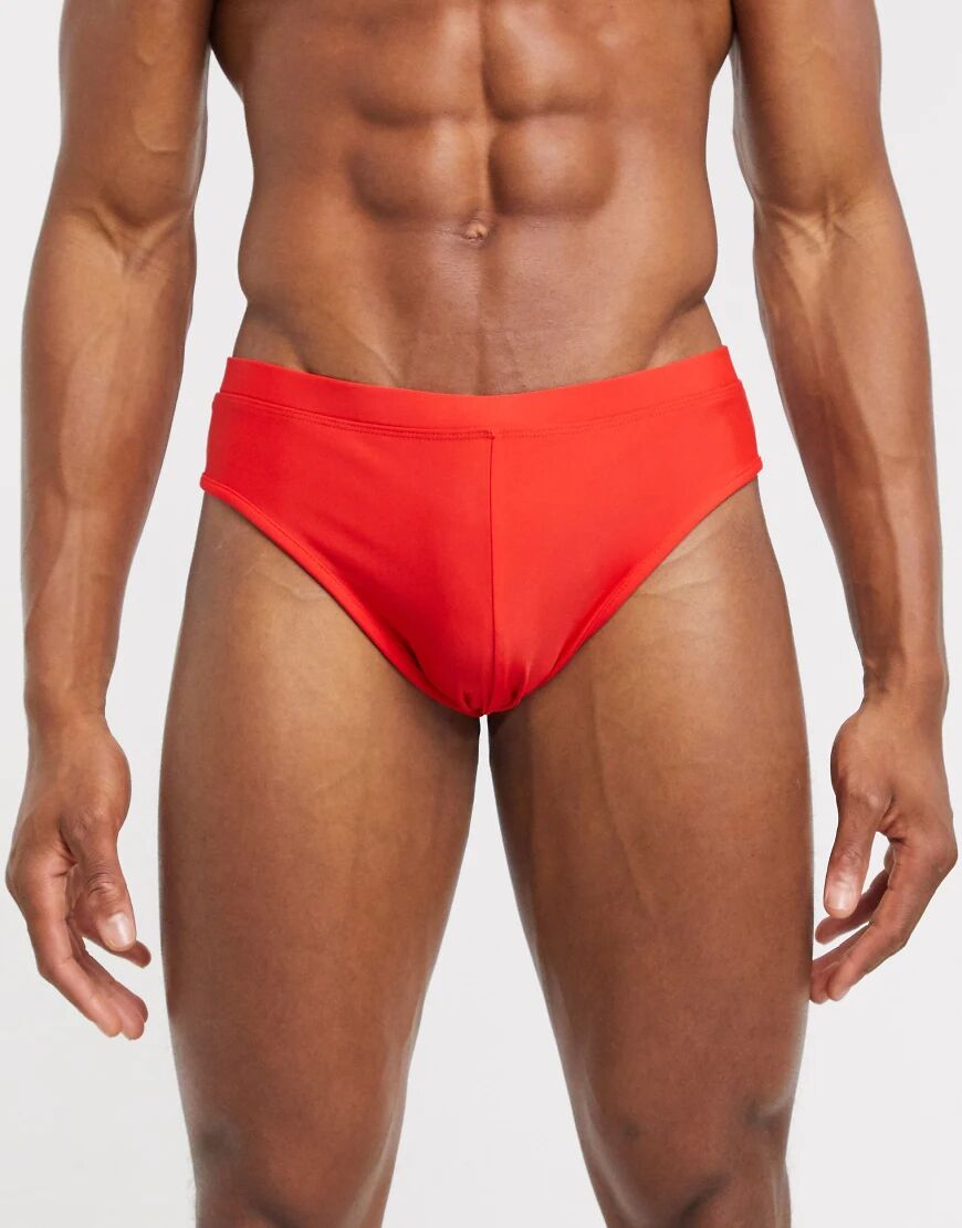 ASOS DESIGN swim brief in red  Red