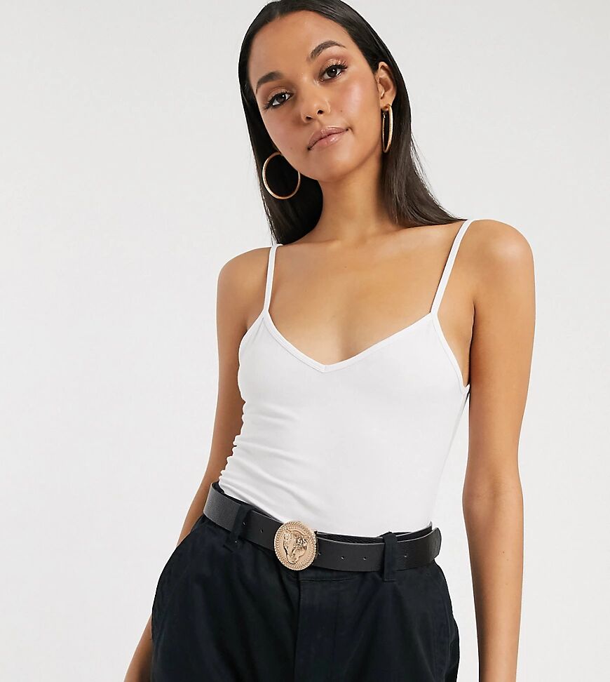 ASOS Tall ASOS DESIGN Tall ultimate cami with v-neck in white  White