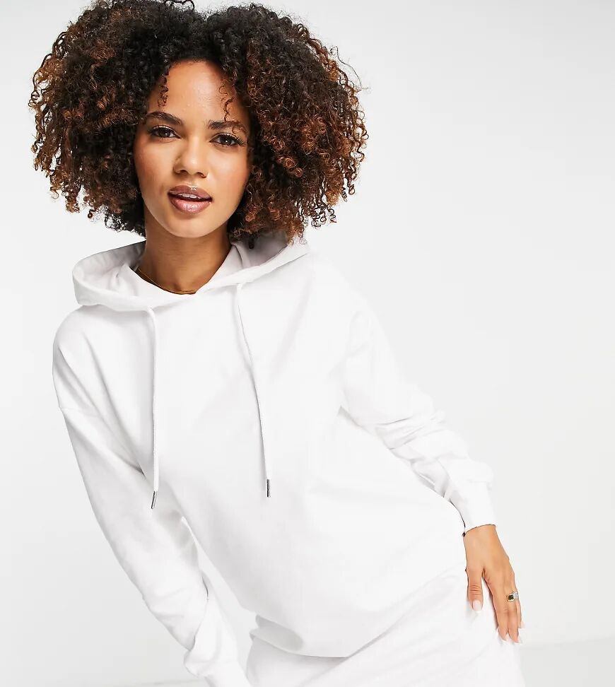 ASYOU hoodie dress in white-Grey  Grey