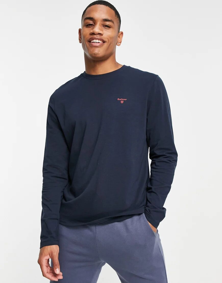 Barbour Sheldon lounge top in navy  Navy