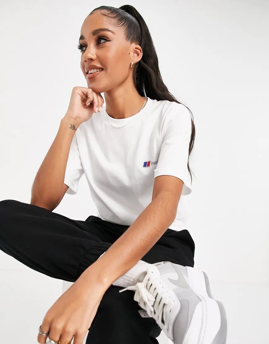 Berghaus Classic logo t-shirt in white  White