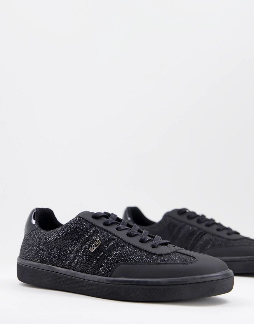 BOSS Ribeira trainers in black  Black