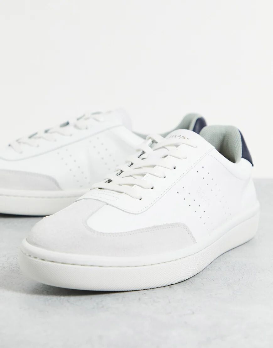 BOSS Ribeira trainers in white  White