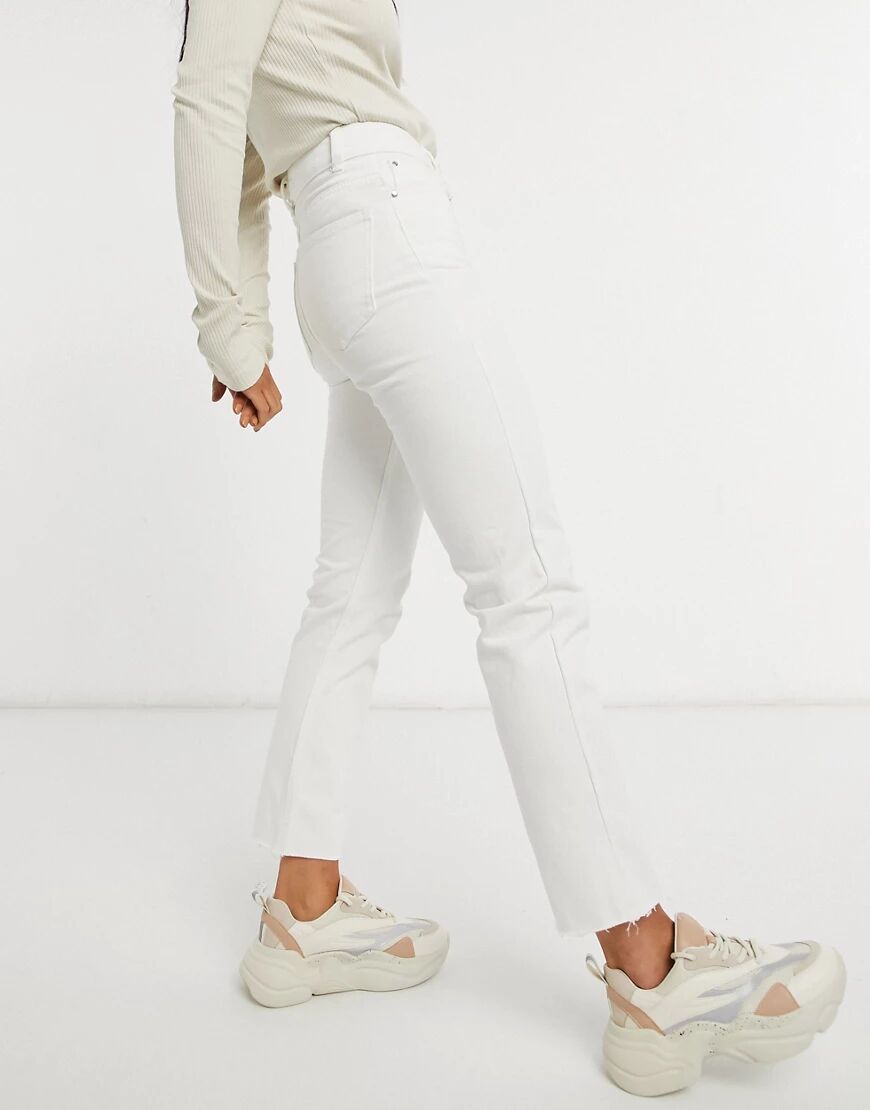 Brave Soul fran high waisted mom jeans in white-Blue  Blue