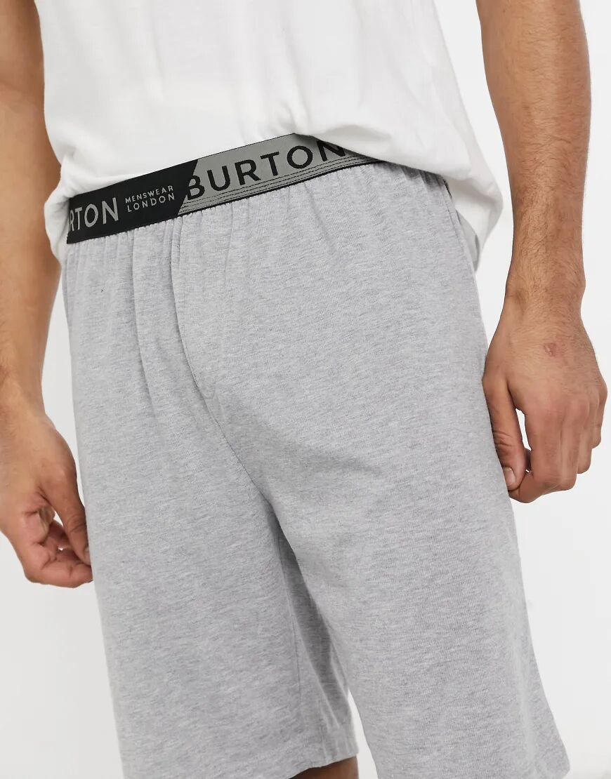 Burton Menswear jersey short in grey  Grey