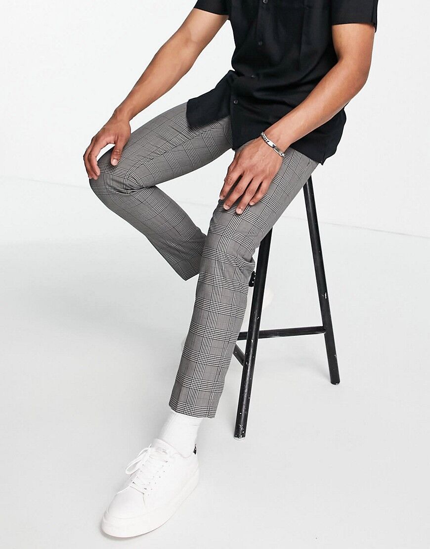 Burton Menswear Burton skinny fit trousers in dark grey  Grey
