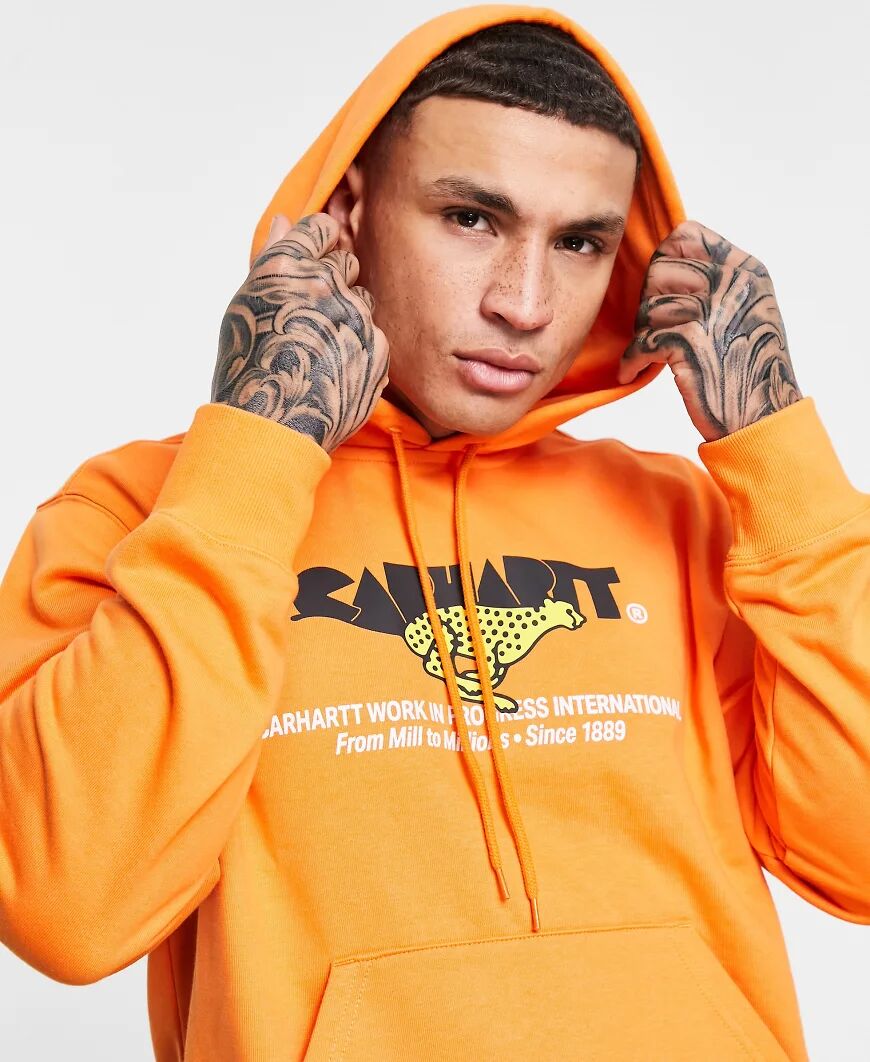 Carhartt WIP runner hoodie in orange  Orange