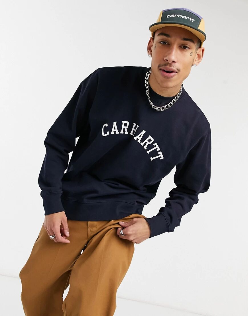 Carhartt WIP university sweat in navy  Navy