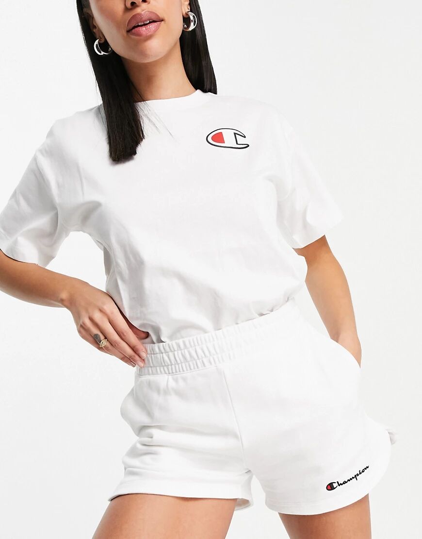 Champion high waisted shorts in white  White