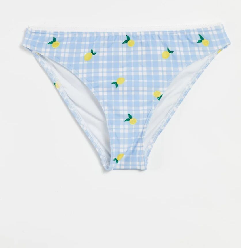 Chelsea Peers checked lemon print bikini bottoms-Multi  Multi