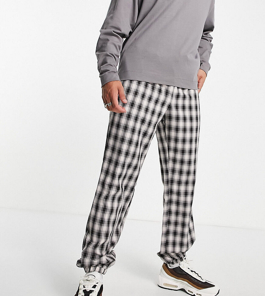 COLLUSION joggers in monochrome check-Multi  Multi